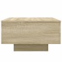 Mesa de centro madera de ingeniería roble Sonoma 55x55x31 cm en Mesas de centro | Comprar online en Foro24