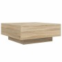 Mesa de centro madera de ingeniería roble Sonoma 80x80x31 cm en Mesas de centro | Comprar online en Foro24