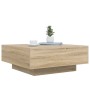 Mesa de centro madera de ingeniería roble Sonoma 80x80x31 cm en Mesas de centro | Comprar online en Foro24