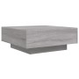 Mesa de centro con luces LED gris Sonoma 80x80x31 cm en Mesas de centro | Comprar online en Foro24