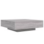 Mesa de centro madera de ingeniería gris Sonoma 100x100x31 cm