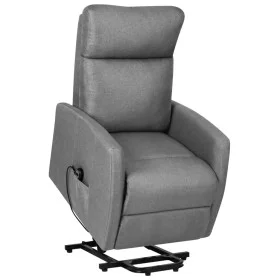 Sillón elevable tela gris claro de vidaXL, Sillones - Ref: Foro24-329605, Precio: 313,77 €, Descuento: %