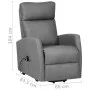 Sillón elevable tela gris claro de vidaXL, Sillones - Ref: Foro24-329605, Precio: 314,68 €, Descuento: %