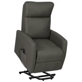 Sillón elevable tela gris oscuro de vidaXL, Sillones - Ref: Foro24-329606, Precio: 315,45 €, Descuento: %