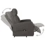 Hochklappbarer Sessel aus dunkelgrauem Stoff von vidaXL, Sessel - Ref: Foro24-329606, Preis: 315,45 €, Rabatt: %