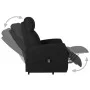 Black fabric lifting armchair by vidaXL, Armchairs - Ref: Foro24-329607, Price: 312,70 €, Discount: %