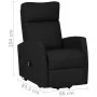 Black fabric lifting armchair by vidaXL, Armchairs - Ref: Foro24-329607, Price: 312,70 €, Discount: %