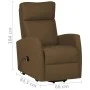 Sillón elevable tela marrón de vidaXL, Sillones - Ref: Foro24-329609, Precio: 319,04 €, Descuento: %