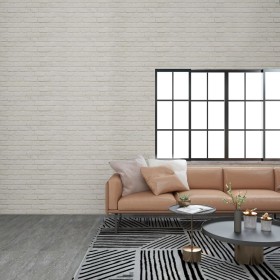 Paneles de pared 3D 10 uds EPS con diseño de ladrillo blanco