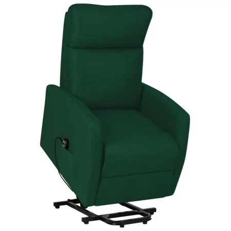 Sillón elevable tela verde oscuro de vidaXL, Sillones - Ref: Foro24-329611, Precio: 380,96 €, Descuento: %