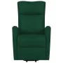 Sillón elevable tela verde oscuro de vidaXL, Sillones - Ref: Foro24-329611, Precio: 380,96 €, Descuento: %
