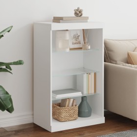 Aparador con luces LED blanco 60,5x37x100 cm Aparador con luces LED blanco 60,5x37x100 cm