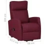 Purple fabric lifting armchair by vidaXL, Armchairs - Ref: Foro24-329612, Price: 348,02 €, Discount: %