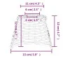 Wicker brown ceiling lampshade Ø15x12 cm by vidaXL, Lampshades - Ref: Foro24-364372, Price: 12,44 €, Discount: %