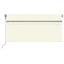 Toldo automático retráctil con persiana color crema 3x2,5m