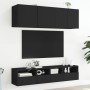 Mueble de pared para TV madera de ingeniería negro 40x30x30 cm en Muebles TV | Comprar online en Foro24