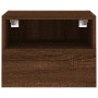 Mueble de pared TV madera ingeniería roble marrón 40x30x30 cm en Muebles TV | Comprar online en Foro24