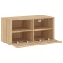 Mueble de TV de pared madera ingeniería roble Sonoma 60x30x30cm en Muebles TV | Comprar online en Foro24
