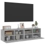 Muebles de pared para TV 2 uds madera gris hormigón 60x30x30 cm en Muebles TV | Comprar online en Foro24