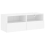 Mueble de pared para TV madera de ingeniería blanco 80x30x30 cm en Muebles TV | Comprar online en Foro24