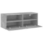 Mueble de pared TV madera ingeniería gris hormigón 80x30x30 cm en Muebles TV | Comprar online en Foro24