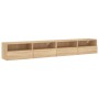 Muebles de pared para TV 2 uds madera roble Sonoma 100x30x30 cm en Muebles TV | Comprar online en Foro24
