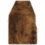 Muebles de pared de TV 2 uds madera roble ahumado 100x30x30 cm
