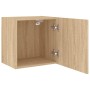 Muebles de TV de pared 2 uds madera roble Sonoma 40,5x30x40 cm