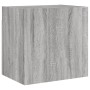 Mueble TV de pared madera ingeniería gris Sonoma 40,5x30x40 cm