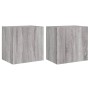 Muebles de TV de pared 2 uds madera gris Sonoma 40,5x30x40 cm en Muebles TV | Comprar online en Foro24