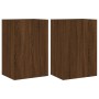 Muebles de TV de pared 2 uds madera marrón roble 40,5x30x60 cm en Muebles TV | Comprar online en Foro24
