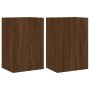 Muebles de TV de pared 2 uds madera marrón roble 40,5x30x60 cm en Muebles TV | Comprar online en Foro24