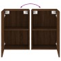 Muebles de TV de pared 2 uds madera marrón roble 40,5x30x60 cm en Muebles TV | Comprar online en Foro24
