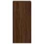 Mueble TV de pared madera ingeniería marrón roble 40,5x30x90 cm