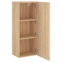 Mueble TV de pared madera ingeniería roble Sonoma 40,5x30x102cm en Muebles TV | Comprar online en Foro24