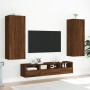 Mueble de TV de pared madera marrón roble 40,5x30x102 cm en Muebles TV | Comprar online en Foro24