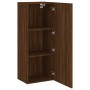Mueble de TV de pared madera marrón roble 40,5x30x102 cm en Muebles TV | Comprar online en Foro24