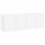 Muebles para TV de pared 2 unidades blanco 60x30x41 cm