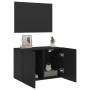 Mueble para TV de pared negro 60x30x41 cm en Muebles TV | Comprar online en Foro24