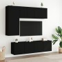Mueble para TV de pared negro 60x30x41 cm en Muebles TV | Comprar online en Foro24