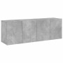 Muebles para TV de pared 2 unidades gris hormigón 60x30x41 cm en Muebles TV | Comprar online en Foro24