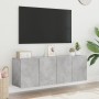 Muebles para TV de pared 2 unidades gris hormigón 60x30x41 cm en Muebles TV | Comprar online en Foro24