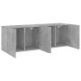 Muebles para TV de pared 2 unidades gris hormigón 60x30x41 cm en Muebles TV | Comprar online en Foro24
