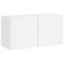 Mueble para TV de pared blanco 80x30x41 cm