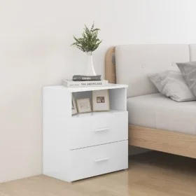 Nachttische 2 Einheiten weiße Spanplatte 50x32x60 cm von vidaXL, Nachttische - Ref: Foro24-803273, Preis: 100,19 €, Rabatt: %