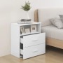 Nachttische 2 Einheiten weiße Spanplatte 50x32x60 cm von vidaXL, Nachttische - Ref: Foro24-803273, Preis: 101,79 €, Rabatt: %