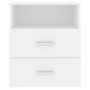 Nachttische 2 Einheiten weiße Spanplatte 50x32x60 cm von vidaXL, Nachttische - Ref: Foro24-803273, Preis: 101,79 €, Rabatt: %