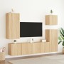 Muebles para TV de pared 2 unidades roble Sonoma 80x30x41 cm en Muebles TV | Comprar online en Foro24
