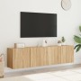 Muebles para TV de pared 2 unidades roble Sonoma 80x30x41 cm en Muebles TV | Comprar online en Foro24