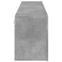 Muebles para TV de pared 2 unidades gris hormigón 80x30x41 cm